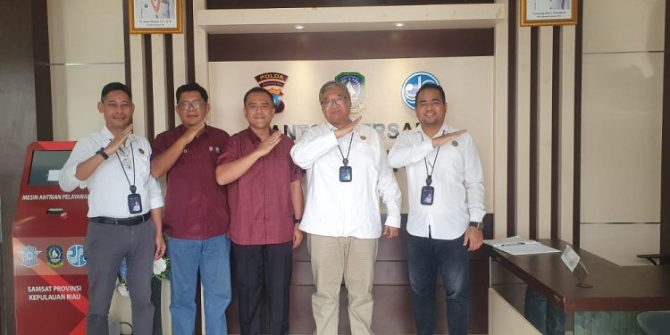 Optimalisasi Program Kerja, Jasa Raharja Kepri Koordinasi dengan UPTD PPD Bintan