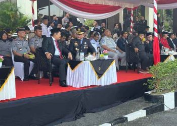 Kepala PT Jasa Raharja Kanwil Kepri Hadiri HUT Bhayangkara Ke-79 di Lapangan Polda Kepri