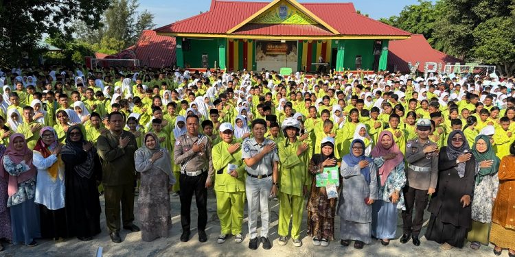 MPLS SMPN4 Kota Batam, Jasa Raharja Kepri Gelar Program PPKL dan PPGD bersama Satlantas Polresta Barelang