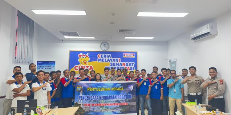Jasa Raharja dan Ditkamsel Polda Kepri Gelar Pelatihan PPGD dan Sosialisasi Keselamatan Lalu Lintas Bersama Driver Indomaret Batam
