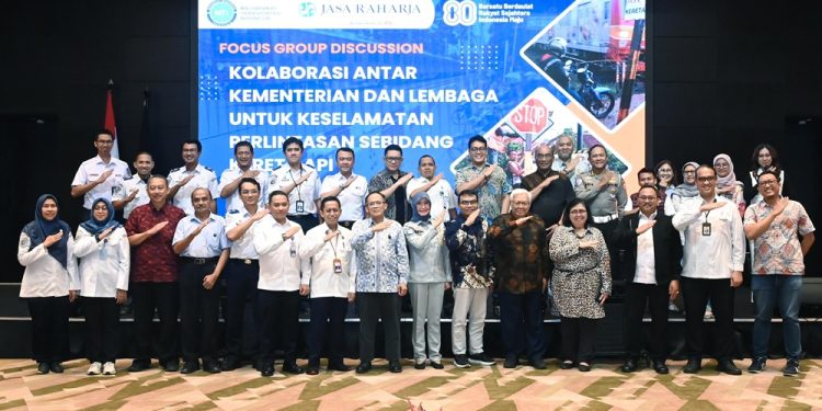 Sinergi Untuk Keselamatan Publik, Jasa Raharja Dukung Penyelenggaraan FGD Keselamatan Perlintasan Sebidang Kereta Api