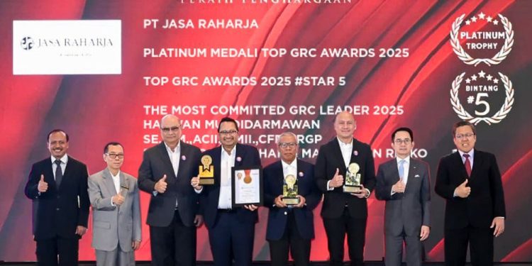 Jasa Raharja Raih 4 Penghargaan TOP GRC Awards 2025, Perkuat Implementasi Tata Kelola, Manajemen Risiko, dan Kepatuhan