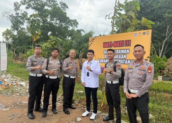 Jasa Raharja Kepri Pasang Spanduk Himbauan di Titik Rawan Kecelakaan Sebagai Tindak Lanjut Program FKLL Wilayah Kepri
