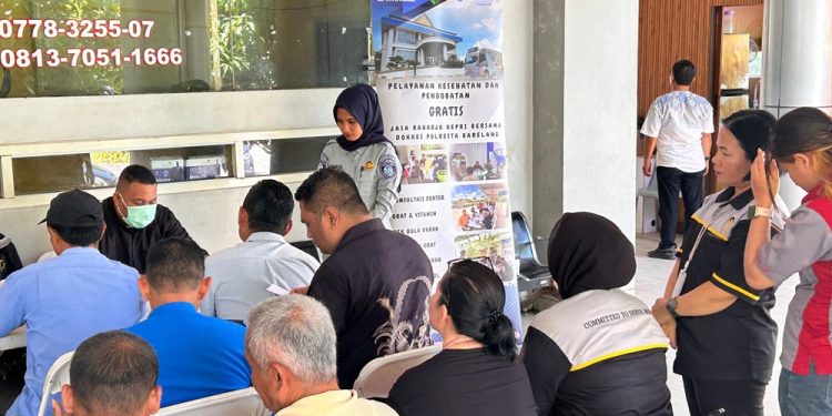 Jasa Raharja dan Dokkes Polres Barelang Gelar Pemeriksaan Kesehatan Gratis dan di Pelabuhan Sekupang dan ASDP Telaga Punggur