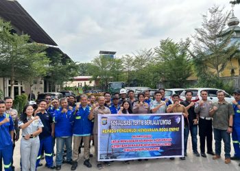 Jasa Raharja Kepri dan Ditlantas Polda Kepri Gelar Sosialisasi dan Ramp Check Kendaraan Berat di Batam