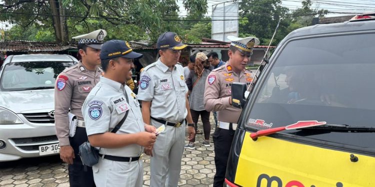 Jasa Raharja Dukung Razia Terpadu Angkutan Umum di Tanjungpinang Jelang Libur Akhir Tahun