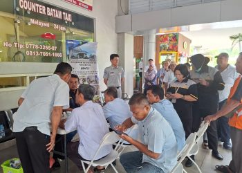 Himbau Keselamatan Lalu Lintas, Jasa Raharja Kepri Gelar Pemeriksaan Kesehatan Gratis di Pelabuhan dan Alun-Alun Batam Center