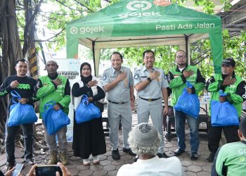 Kolaborasi Budaya Safety di Jalan Raya, Jasa Raharja Hadir di Tengah Komunitas Ojol Rawa Buaya, Jakarta
