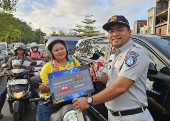 Operasi Keselamatan Seligi 2026, Jasa Raharja dan Ditlantas Polda Kepri Bagikan Hadiah untuk Pengendara Tertib di Batam