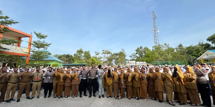 Tekan Kecelakaan di Sekupang, Jasa Raharja dan Polda Kepri Gelar Program PPKL dan PPGD di SMPN 57 Kota Batam