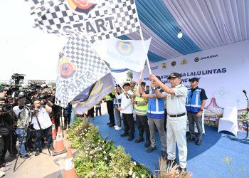 Dukung Kelancaran Mudik 2026, Jasa Raharja Hadir di Flag Off One Way Nasional 2026