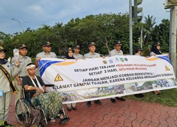 Jadikan Driver Online yang Taat dan Berkeselamatan, Jasa Raharja Gelar Safety Driving bersama KOMANDO kota Batam