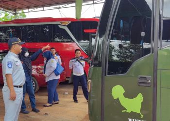 Jasa Raharja bersama Mitra FLLAJ Laksanakan Ramp Check Kendaraan Umum di Wilayah Kota Tanjungpinang