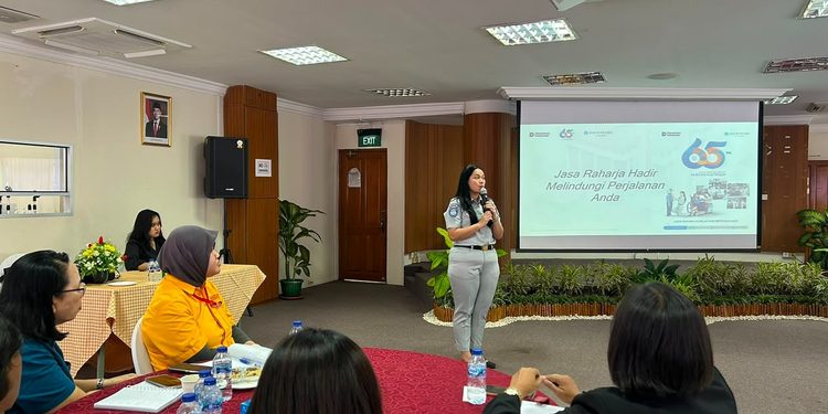 Jasa Raharja Kepri Dukung Kemudahan Pembayaran PKB melalui Samsat On The Spot di HR Forum Manager PT Tunaskarya Indoswasta