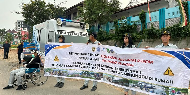 Tekan Angka Kecelakaan, Jasa Raharja Gelar Safety Campaign di Black Spot Simpang Kuda Batam