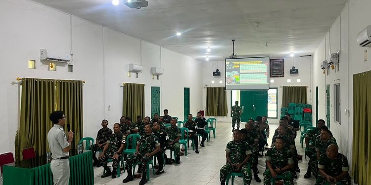 Jasa Raharja Sosialisasikan Safety Riding dan PPGD kepada personel Kodim 0317/TBK