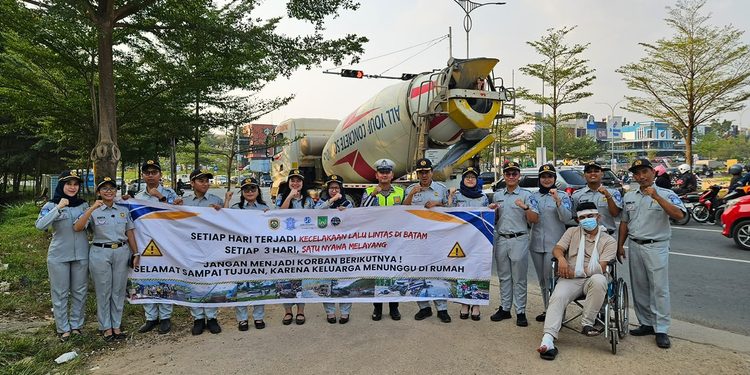 Tekan Angka Kecelakaan, Jasa Raharja Gelar Safety Campaign di Titik Rawan Jalan Raja Isa Batam