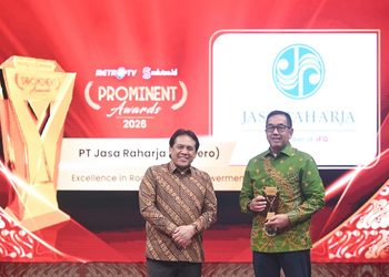 Konsisten Dorong Keselamatan Transportasi, Jasa Raharja Raih Excellent in Road Safety Empowerment di Ajang Prominent Award 2026