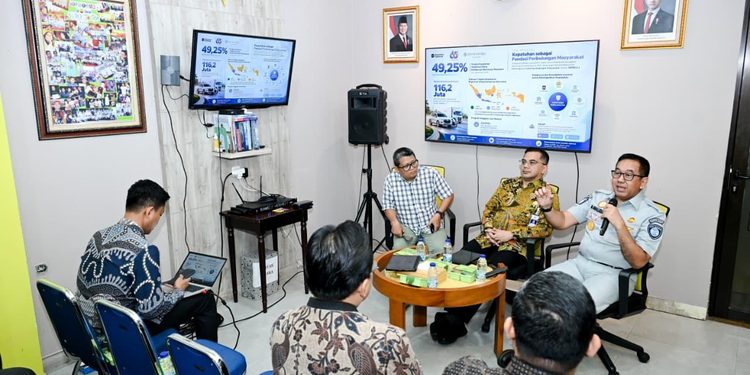 Diskusi dengan Forum Wartawan Perhubungan, Muhammad Awaluddin Paparkan Transformasi Peran Jasa Raharja