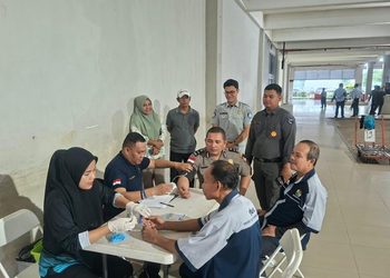 Jasa Raharja Kepri Gelar Pemeriksaan Kesehatan Gratis bagi Penumpang di Pelabuhan Punggur