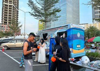 Jasa Raharja Kepri Kampanyekan Keselamatan Berlalu Lintas Lewat October Fearless di Harborbay Batam
