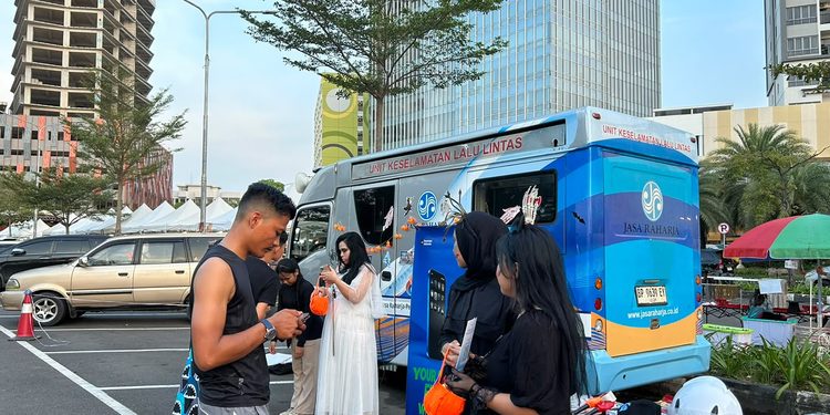 Jasa Raharja Kepri Kampanyekan Keselamatan Berlalu Lintas Lewat October Fearless di Harborbay Batam